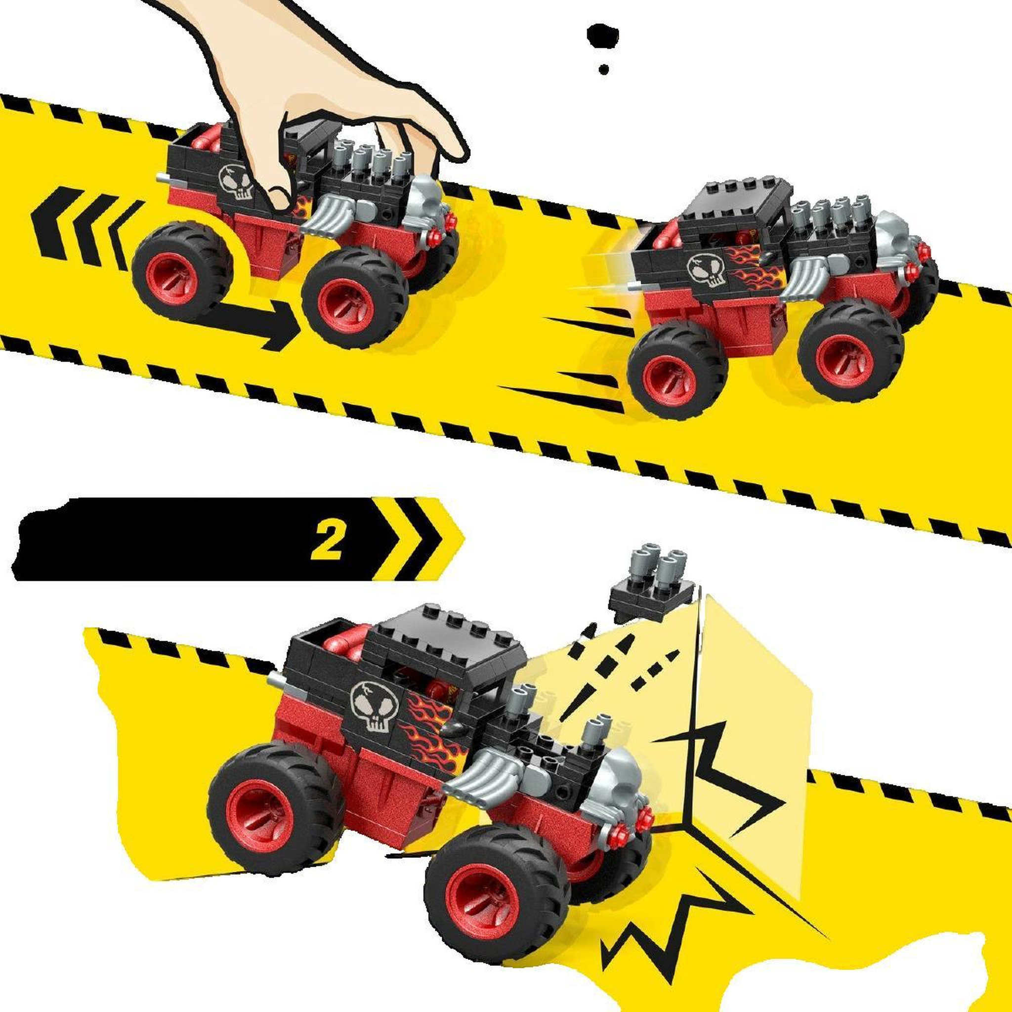 Voir la diapositive 3 : MEGA BLOKS Jeu de construction Mega-Bloks Mega Hot Wheels Monster Trucks Bone Shaker