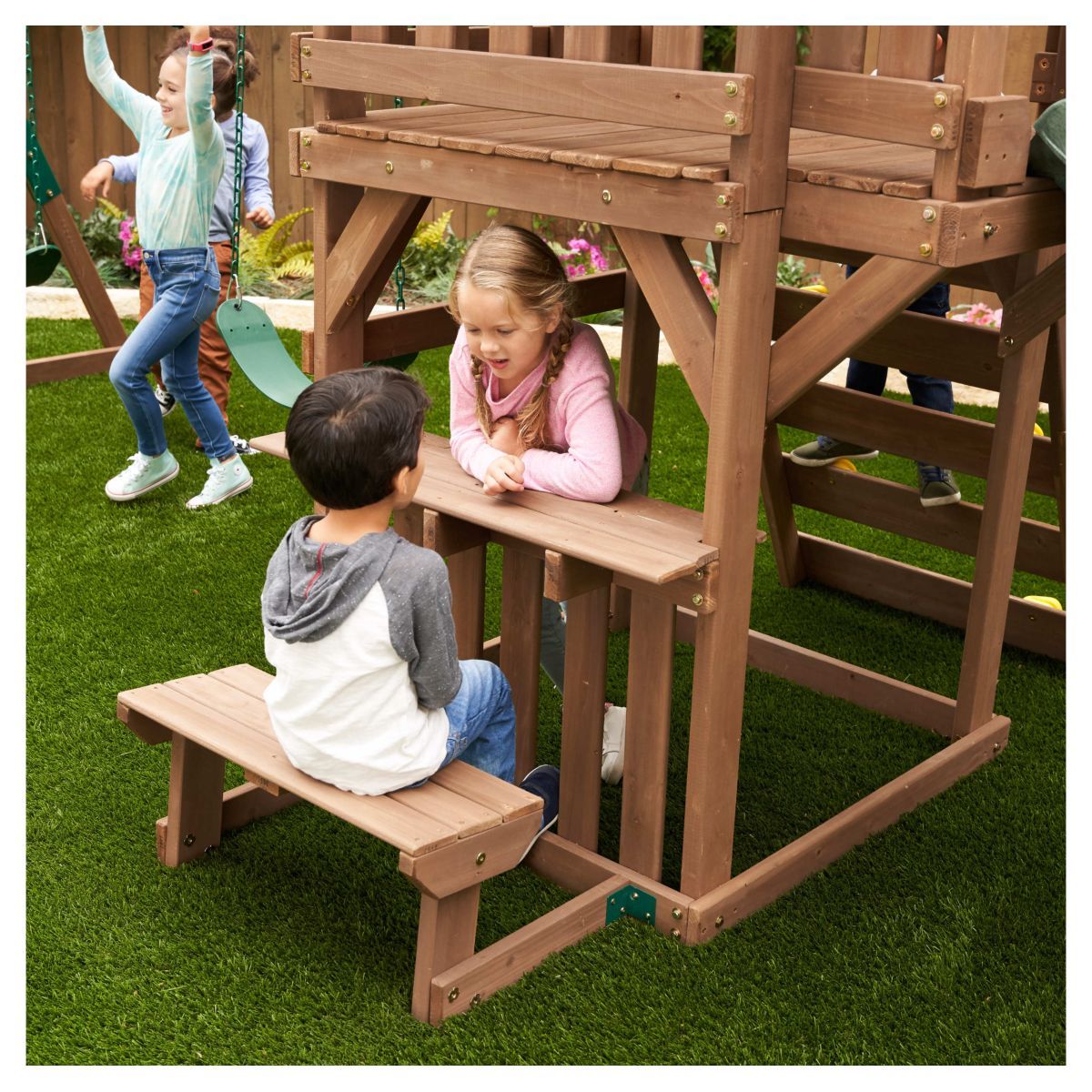 Kidkraft Aire de jeux Arbor Crest Deluxe avec toboggan