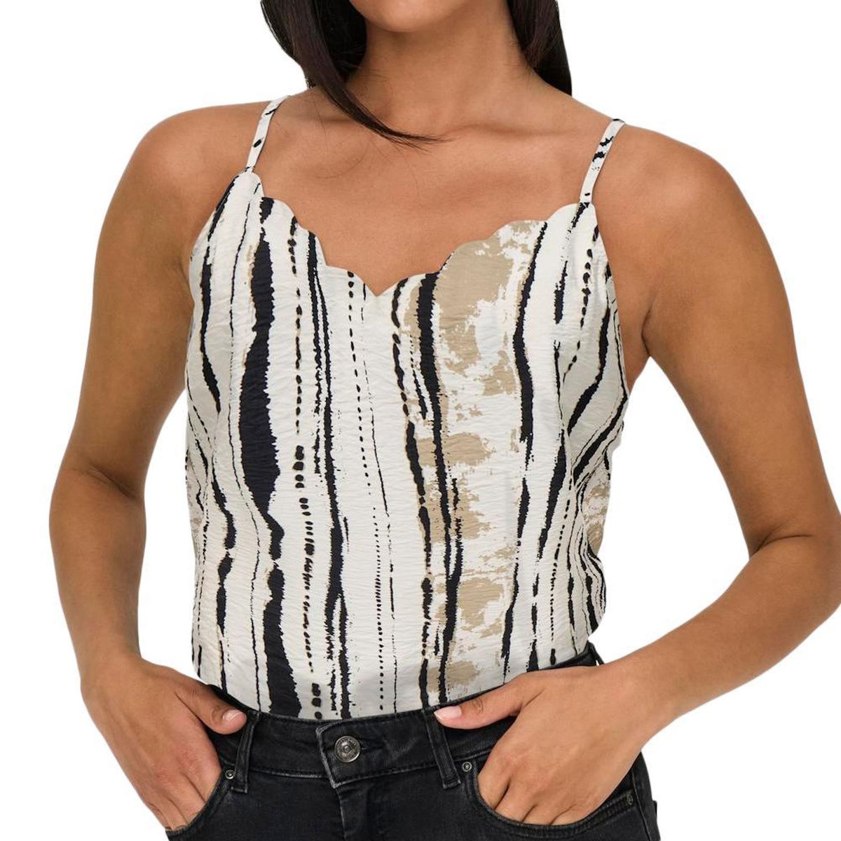 JACQUELINE DE YONG Top /Beige Femme JDY Troya