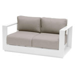 HESPERIDE Canapé de jardin en aluminium Allure. Coloris disponibles : Gris