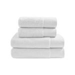 Sensei Maison Ensemble de bain 4 pièces Zéro Twist SENSOFT (2 draps de bain + 2 serviettes). Coloris disponibles : Rose, Bleu, Beige, Gris, Blanc, Orange, Vert