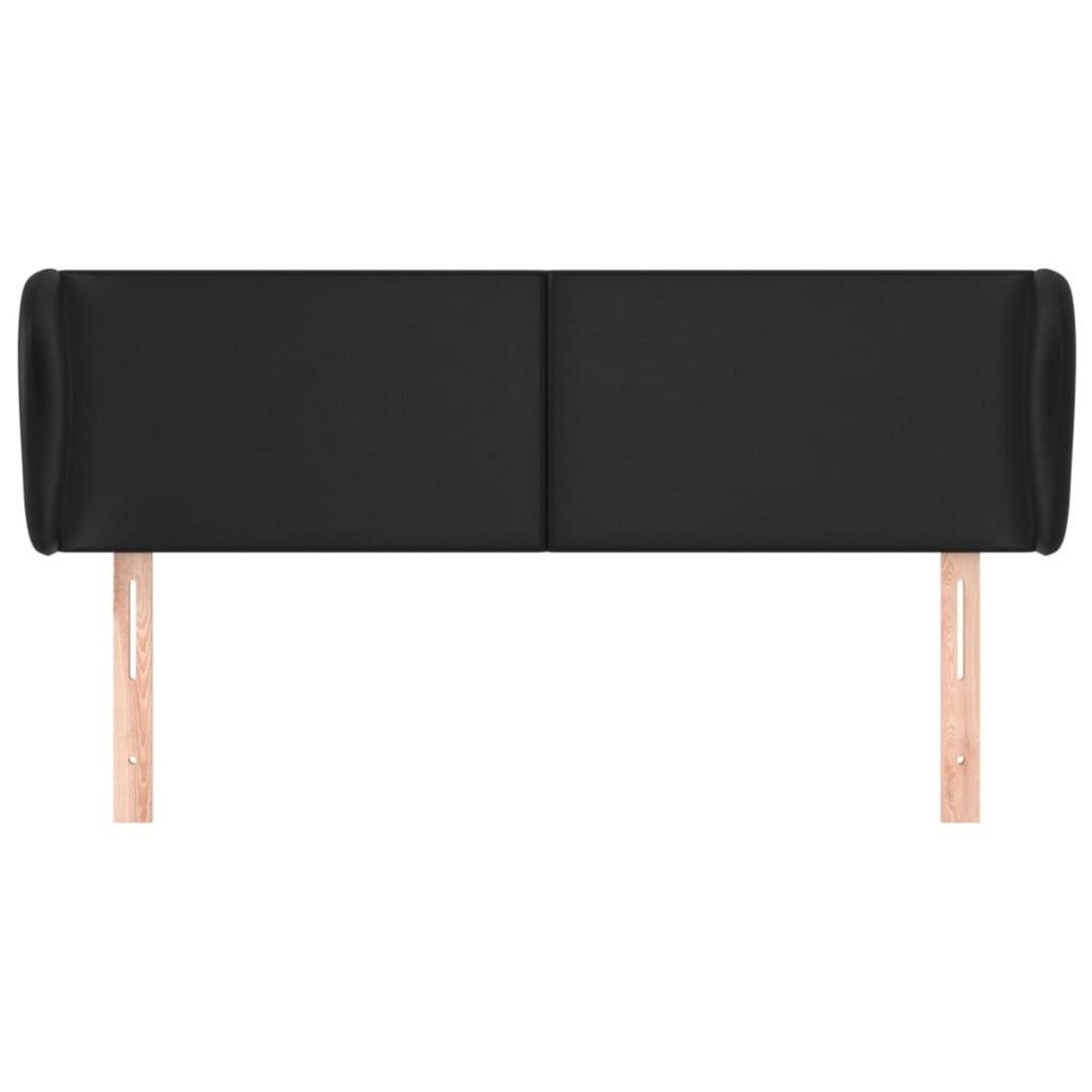 VIDAXL Tete de lit avec oreilles Gris 147x23x78/88 cm Similicuir