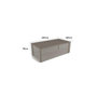 Voir la diapositive 3 : Nortene Housse de protection pour table rectangulaire COVERTOP - Taupe - 205 x 105 x 70 cm