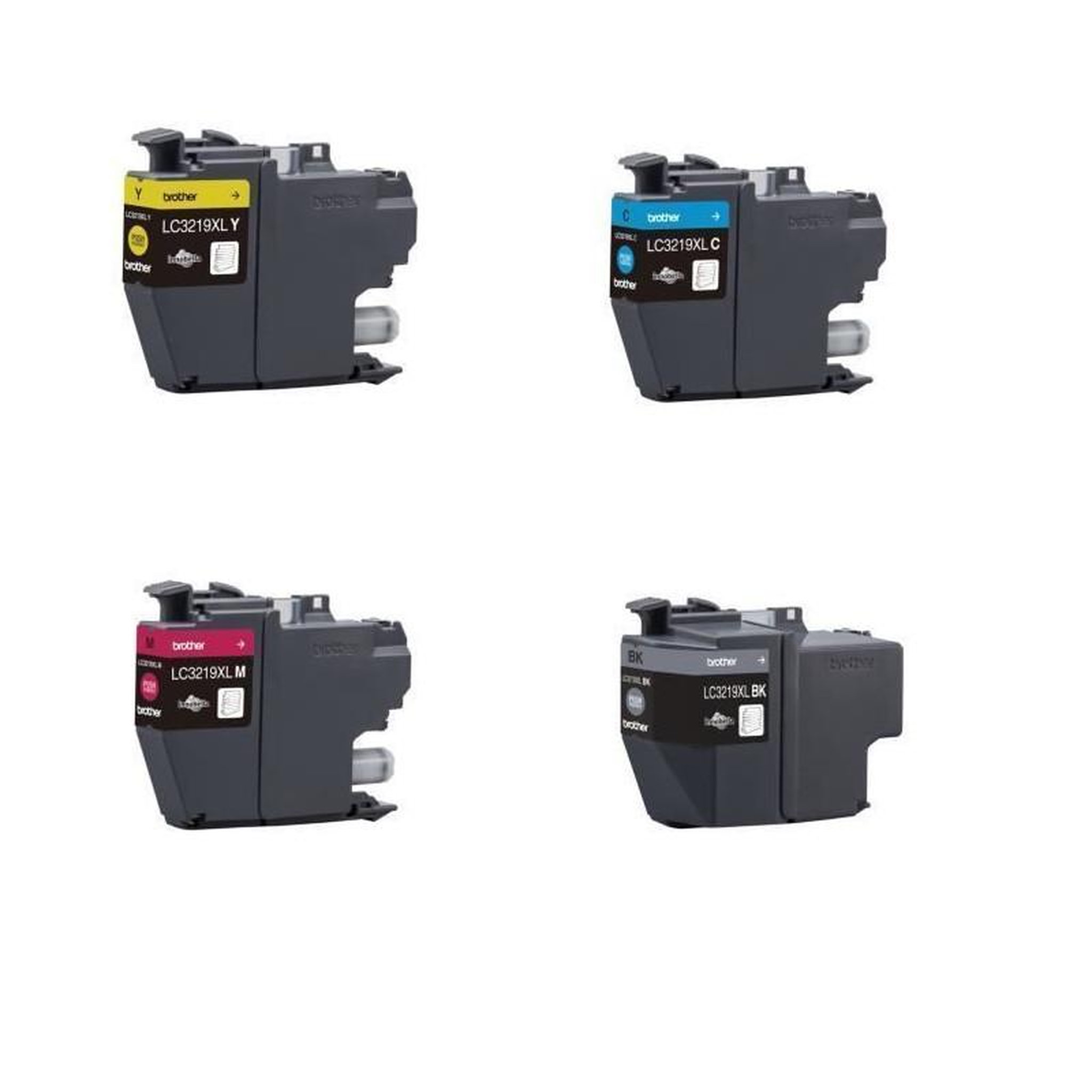 Voir la diapositive 2 : Brother Cartouche d'encre pack multipack 4 originales lc3219 xl (noir + 3 couleurs) - lc3219xlval