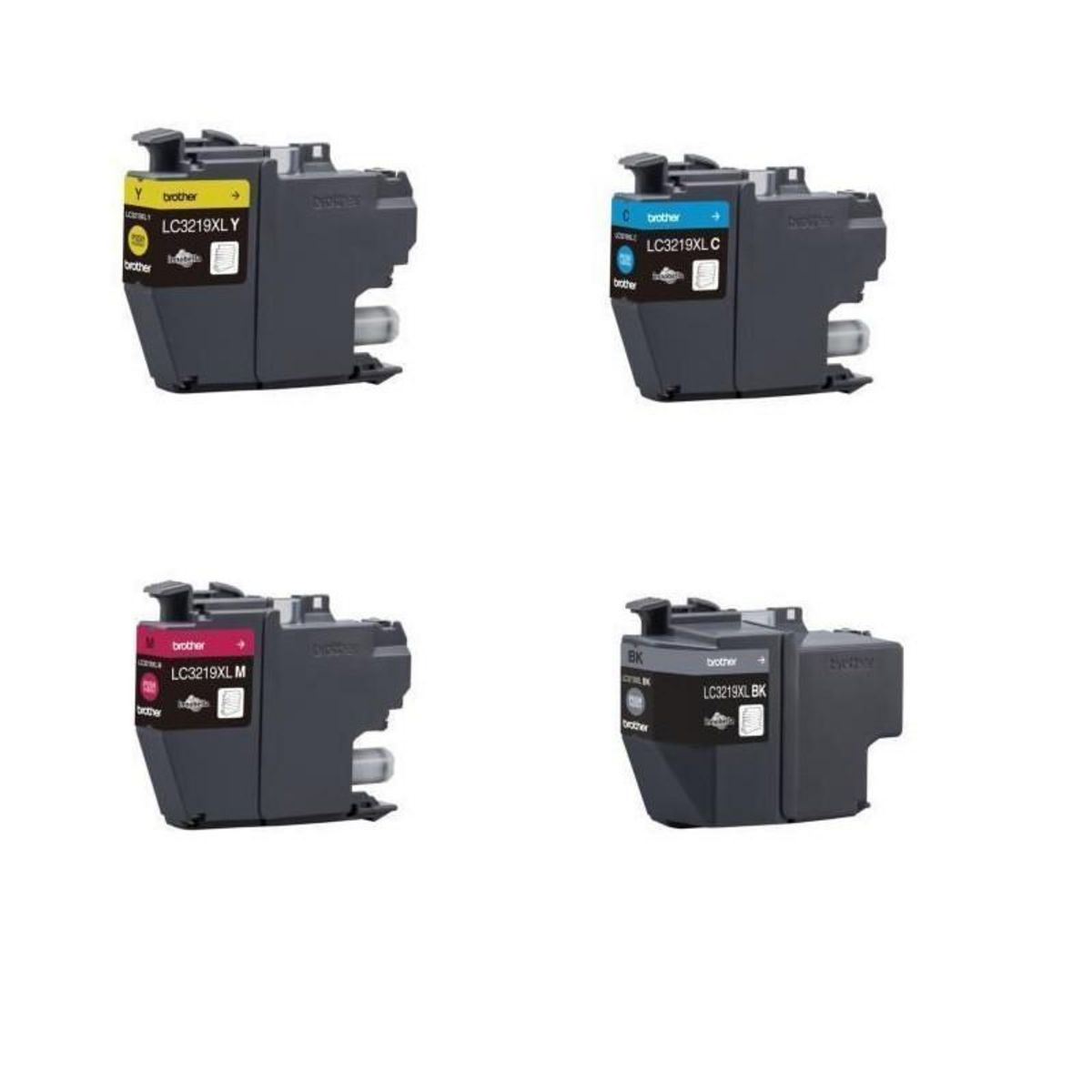 Brother Cartouche d'encre Pack Multipack 4 Originales LC3219 XL (Noir + 3 Couleurs) - LC3219XLVAL