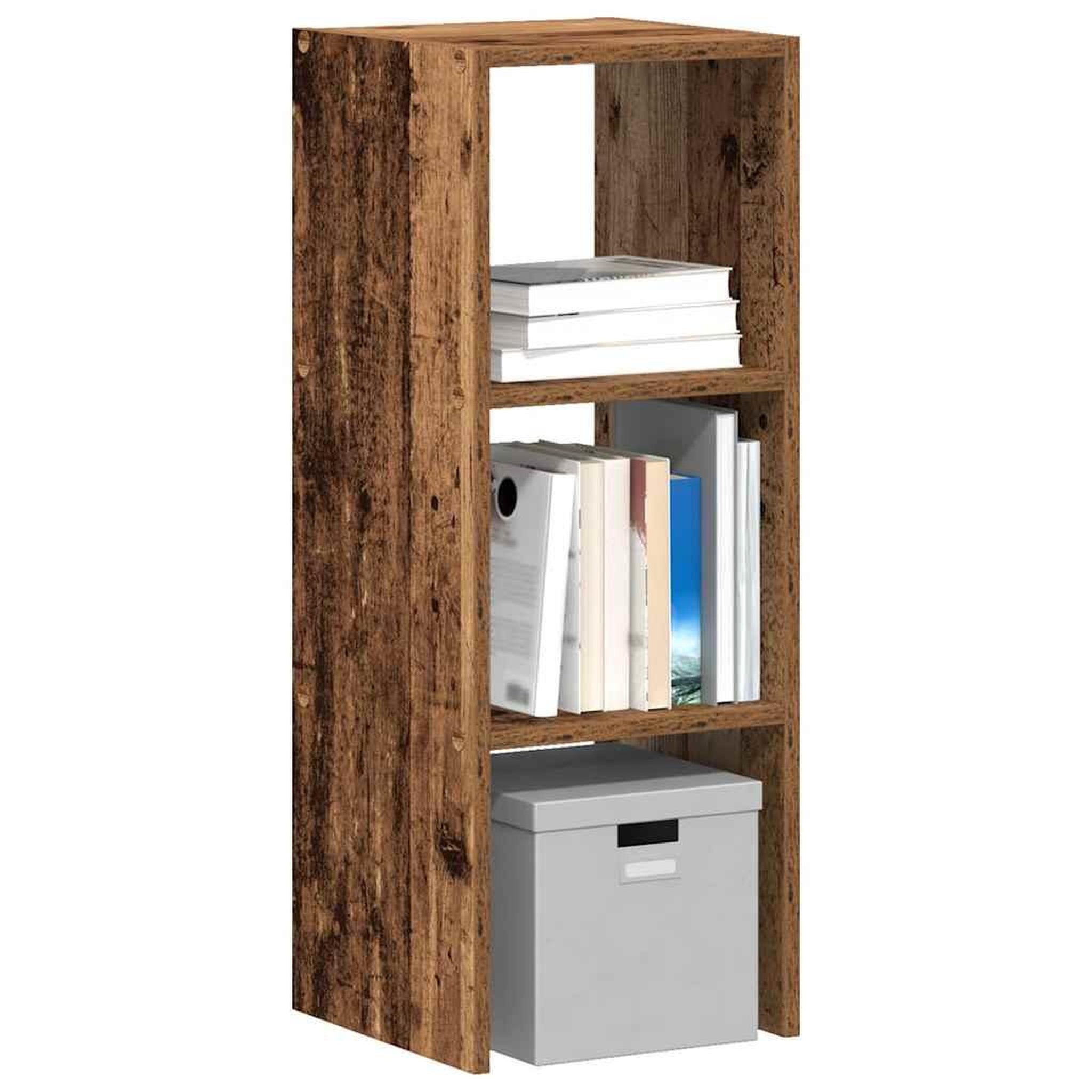 VIDAXL Bibliotheque empilable vieux bois 30x30x80 cm bois d'ingenierie