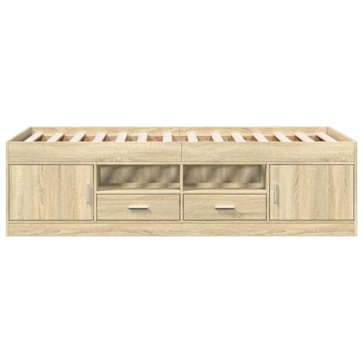VIDAXL Lit de jour avec tiroirs sans matelas chene sonoma 75x190 cm