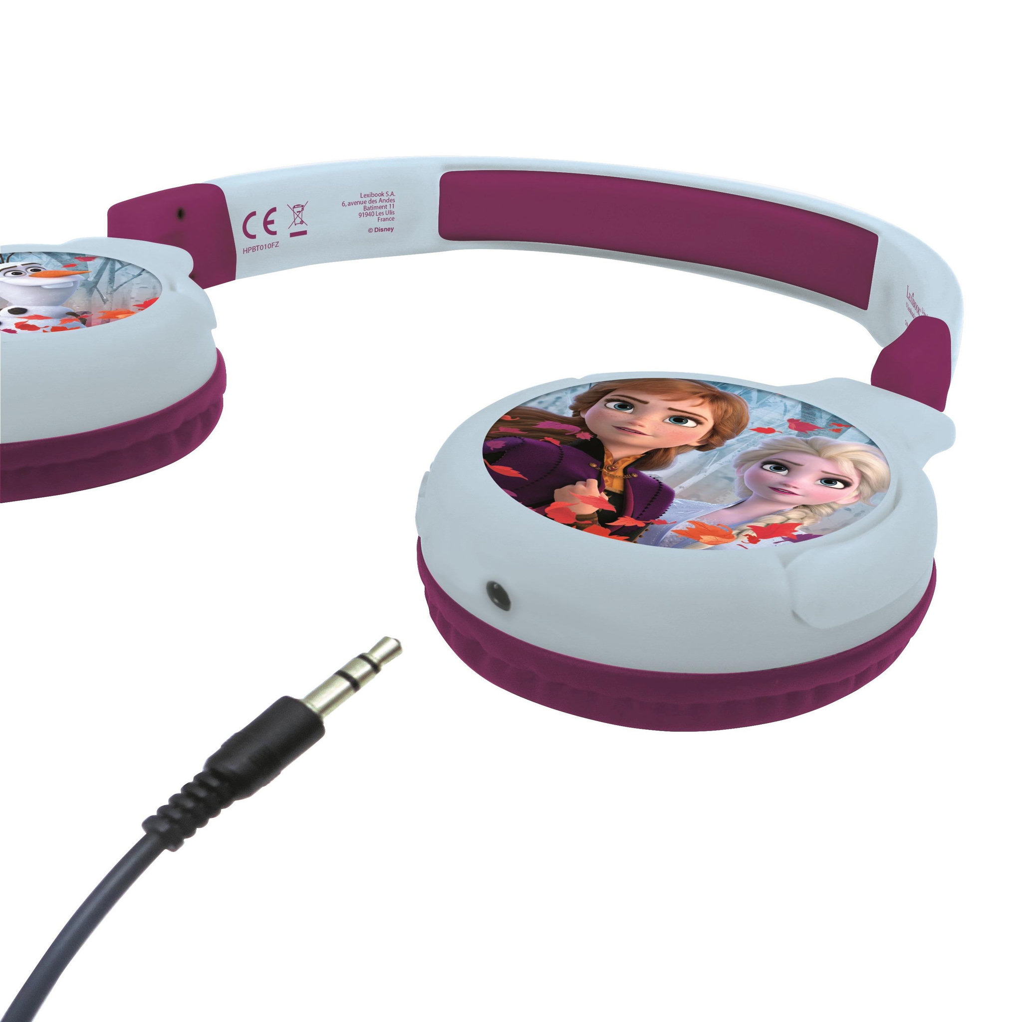 Voir la diapositive 2 : Lexibook Casque 2 en 1 La Reine des Neiges Bluetooth et Filaire avec limitation de son