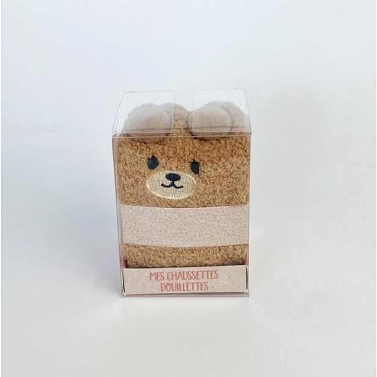 CHAUSSETTES DOUILLETTES OURS BRUN, Marabout