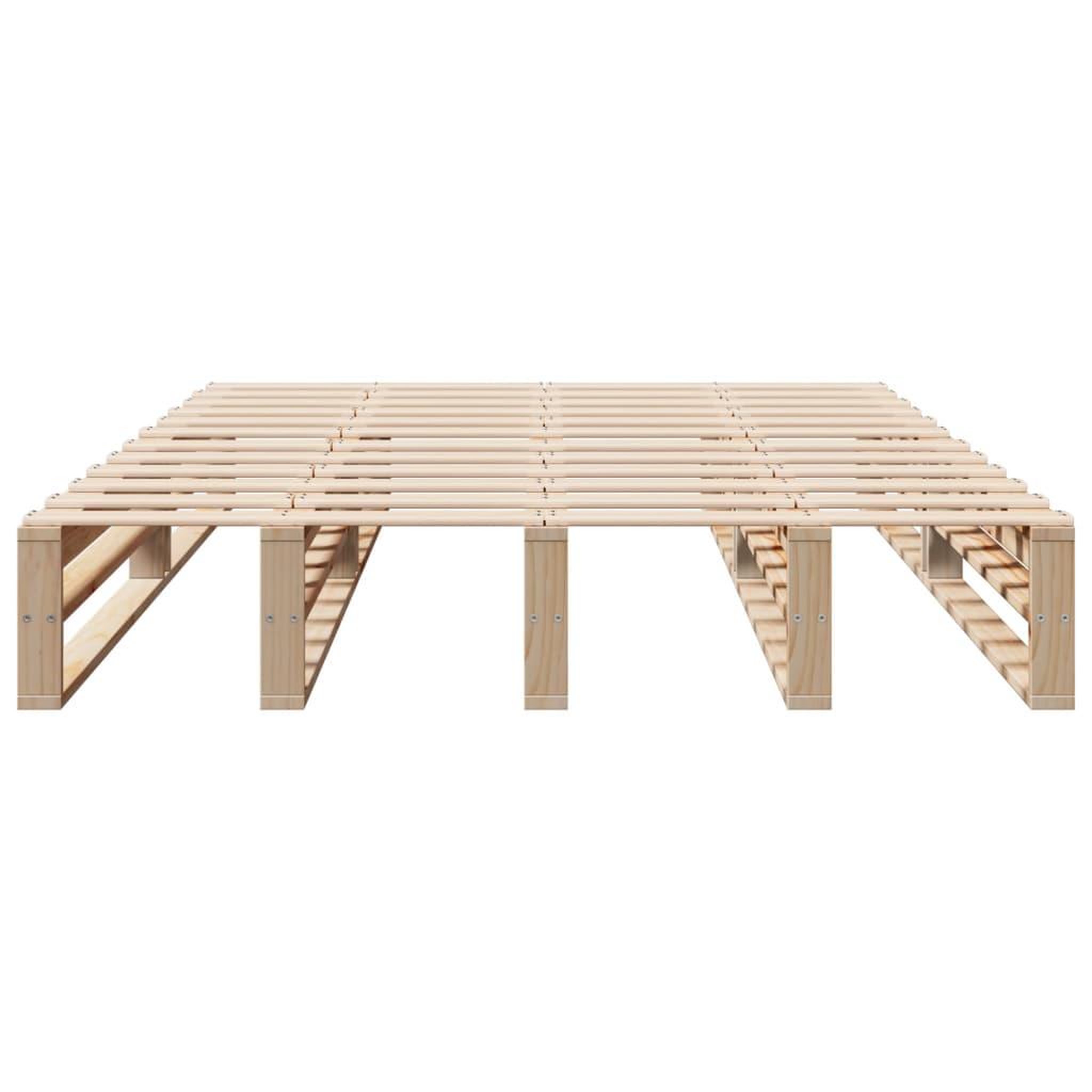 Voir la diapositive 4 : VIDAXL Cadre de lit sans matelas 140x200 cm bois massif de pin