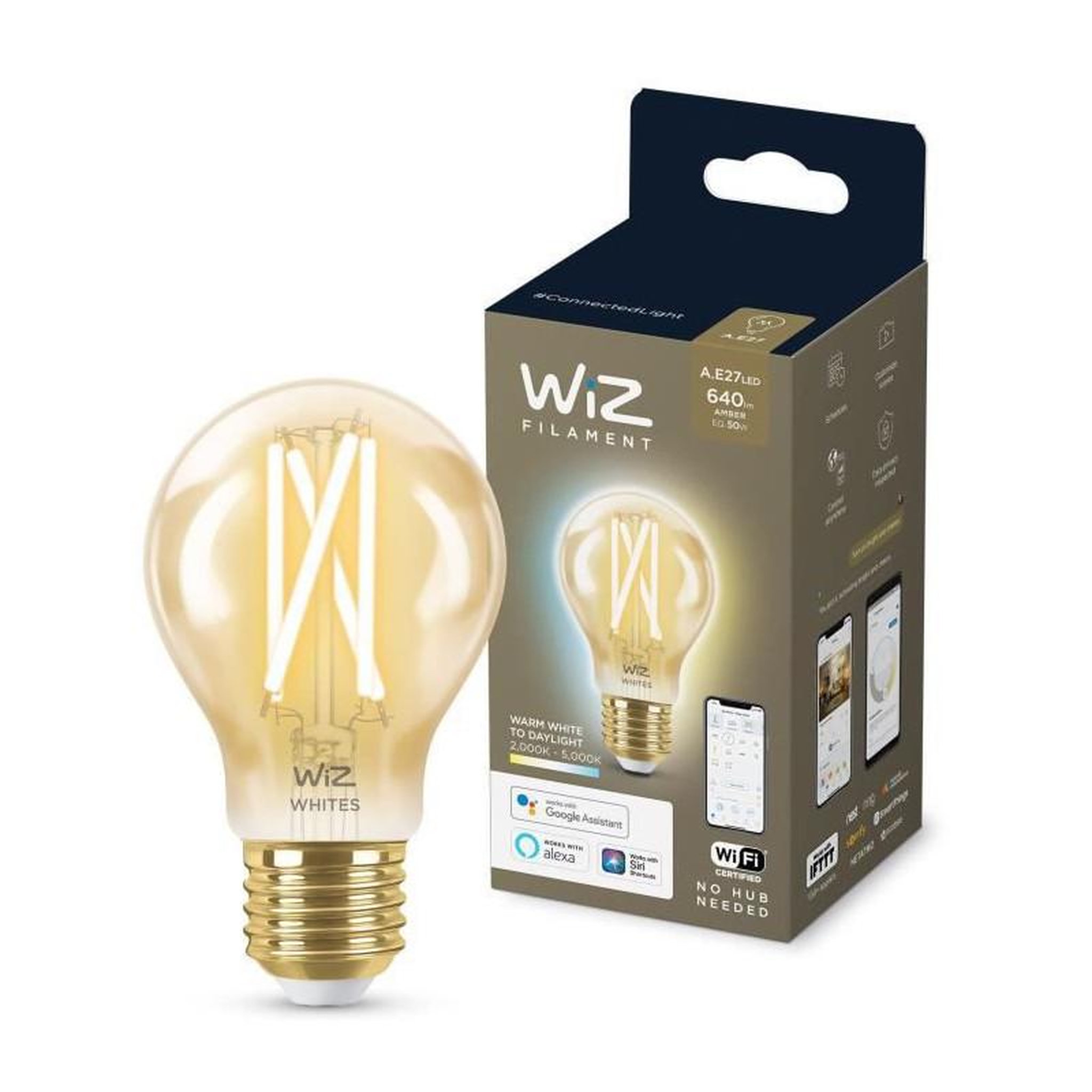 Voir la diapositive 1 : WIZ WiZ Ampoule connectee vintage Blanc variable E27 50W