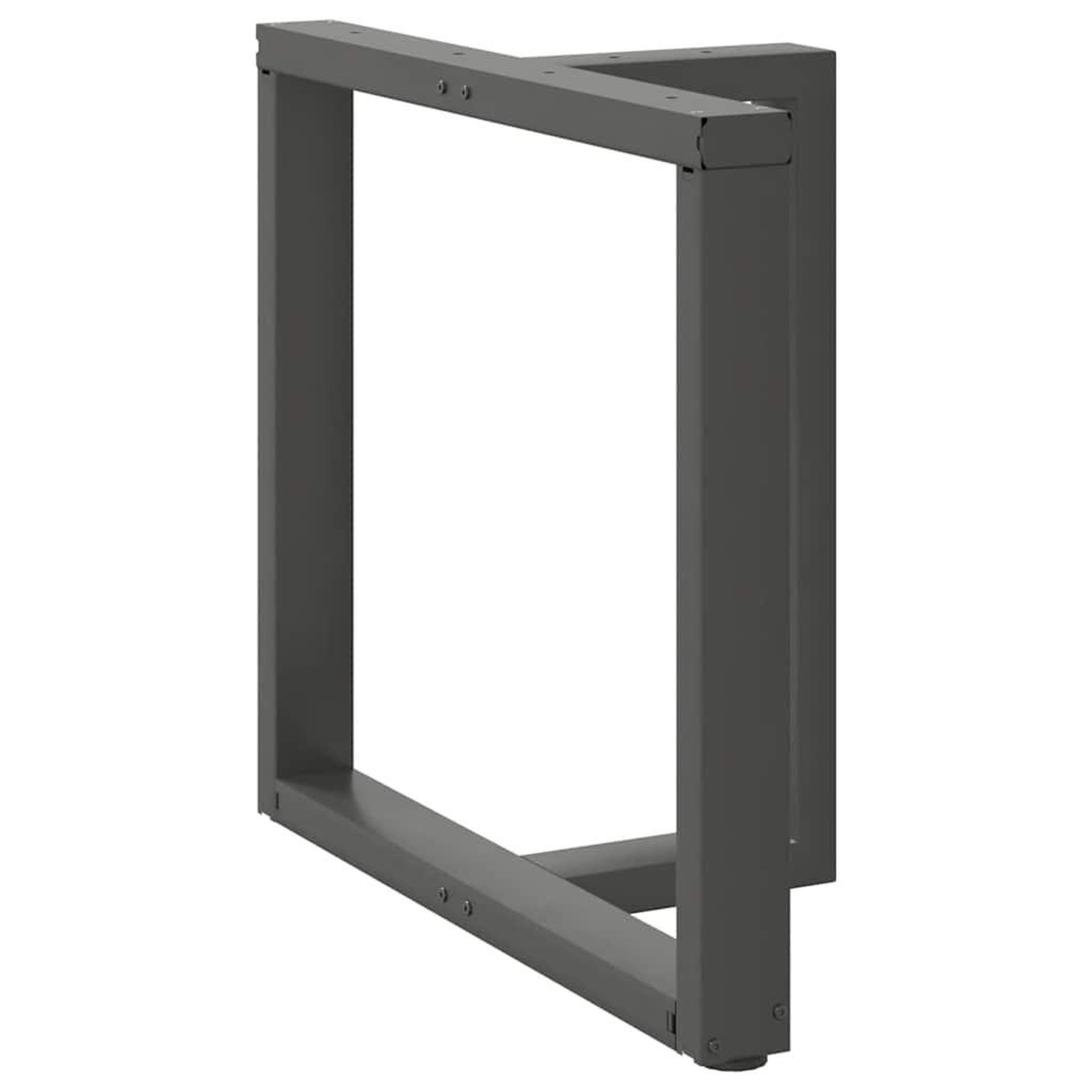 Voir la diapositive 4 : VIDAXL Pieds de table a manger forme de T 2 pcs 80x35x(72-73) cm acier