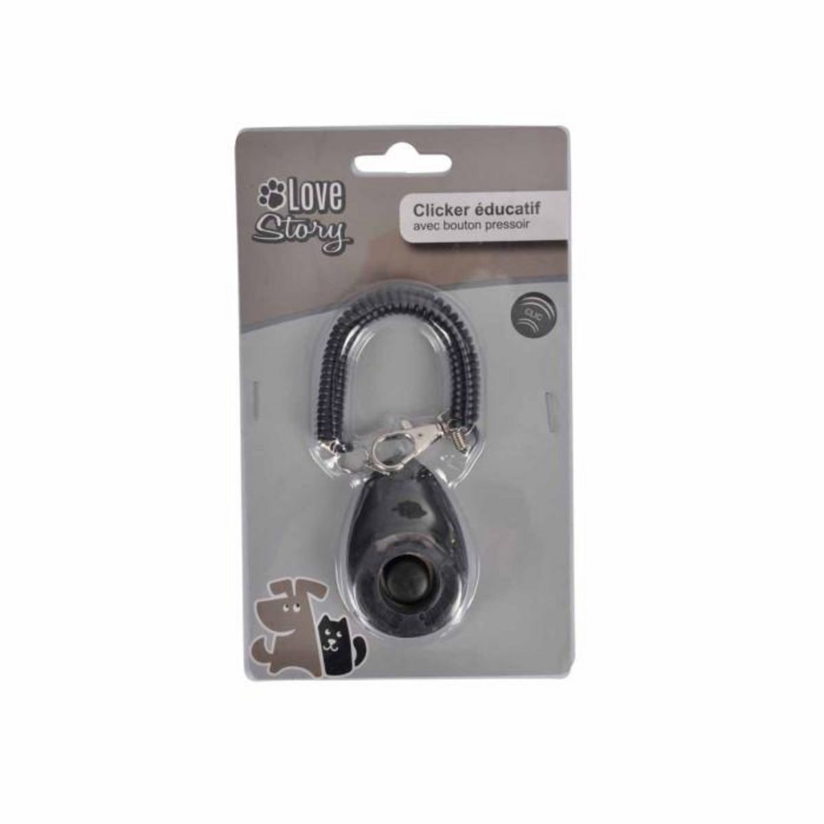 Paris Prix Laisse de Dressage pour Chien  Clicker  11cm Noir