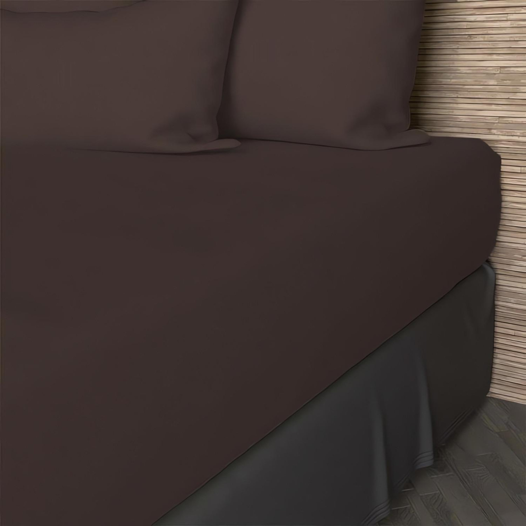 Voir la diapositive 1 : SOLEIL D'OCRE Drap housse en coton 57 fils uni, par soleil d'ocre