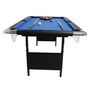Voir la diapositive 3 : PLAY4FUN Billard pliable, Table de Billard avec Accessoires, 193 x 109 x 81 cm - Noir et Tapis Bleu