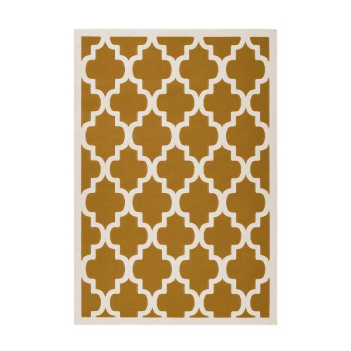 Paris Prix Tapis Vintage à Poils Courts  Manolya  Or & Ivoire