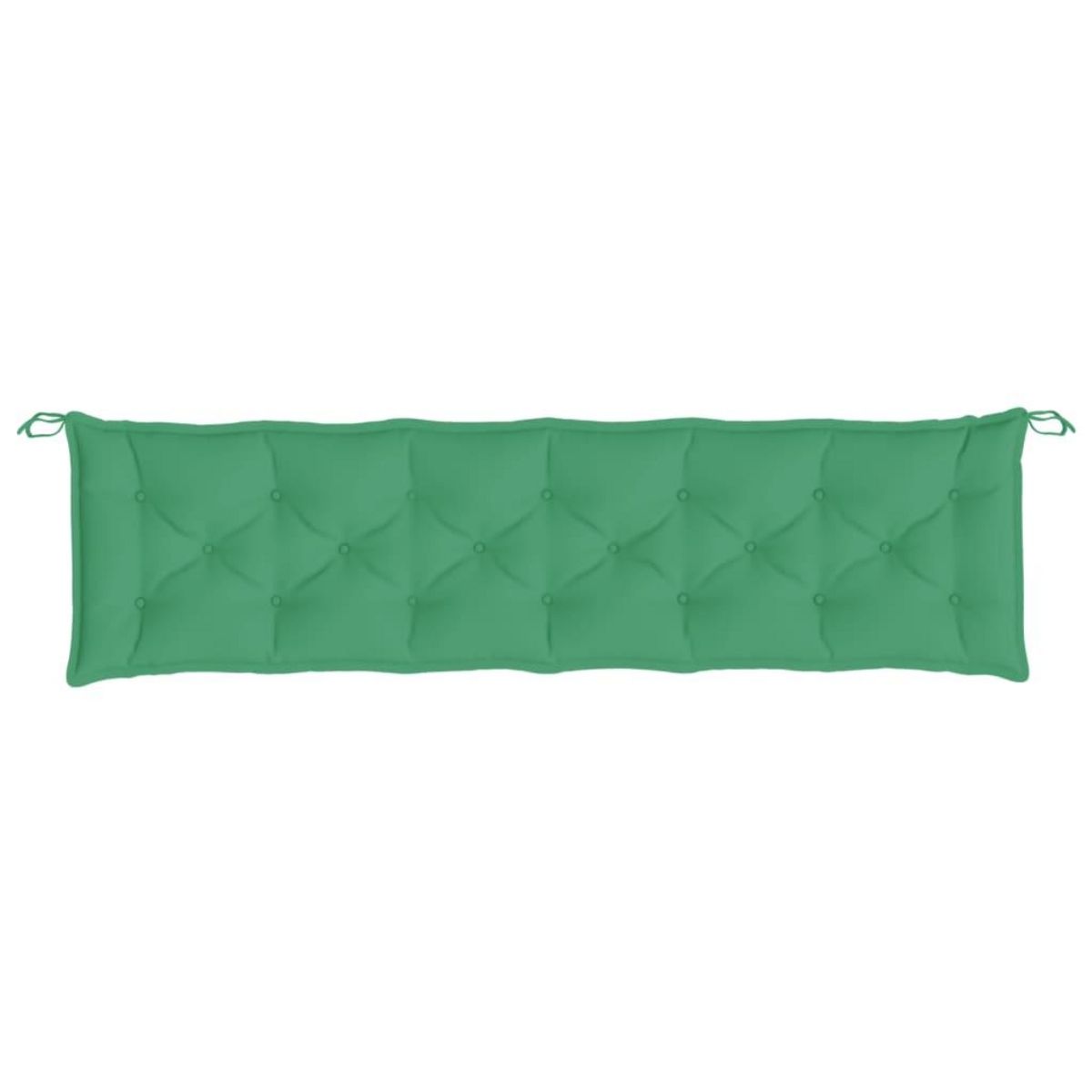 VIDAXL Coussins de banc jardin lot de 2 vert 200x50x7 cm tissu Oxford