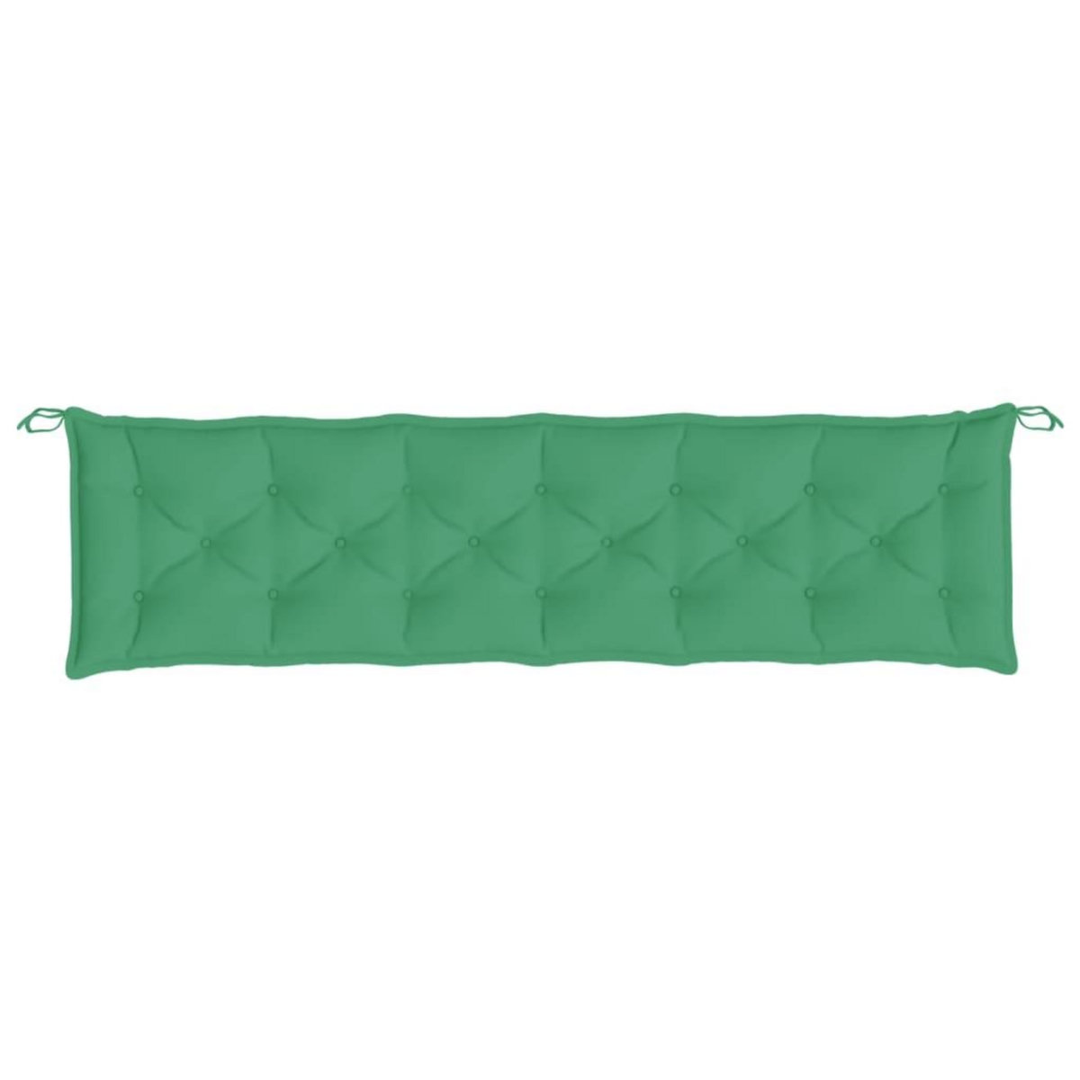 VIDAXL Coussins de banc jardin lot de 2 vert 200x50x7 cm tissu Oxford