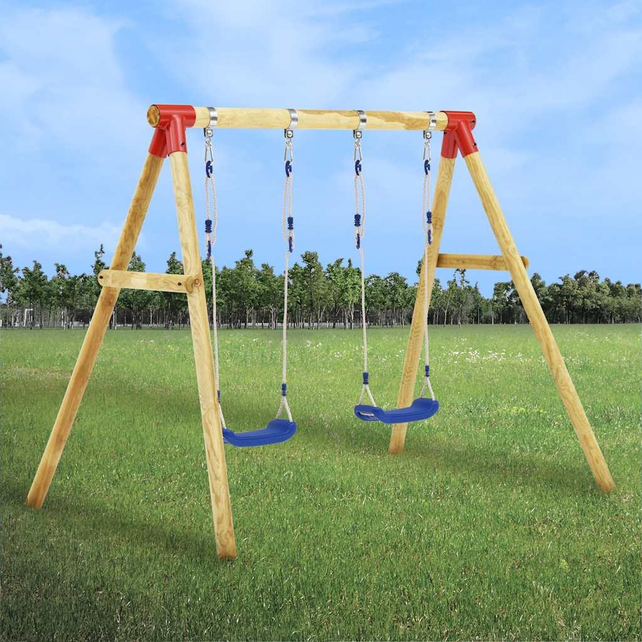 VIDAXL Ensemble de balançoire 230x130x166 cm Pinede