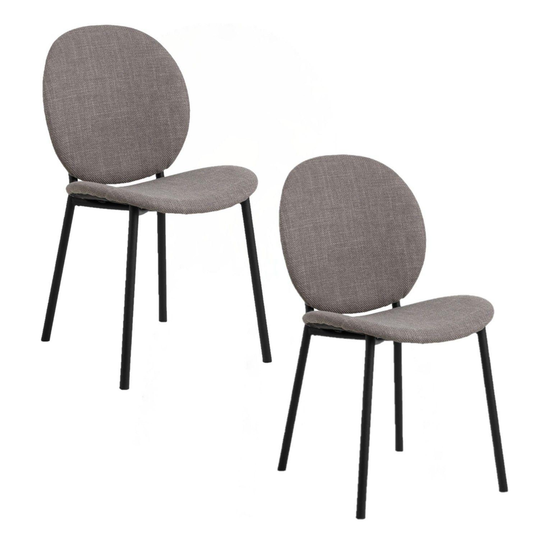 Voir la diapositive 1 : TOILINUX Lot de 2 chaises de salle à manger cliff
