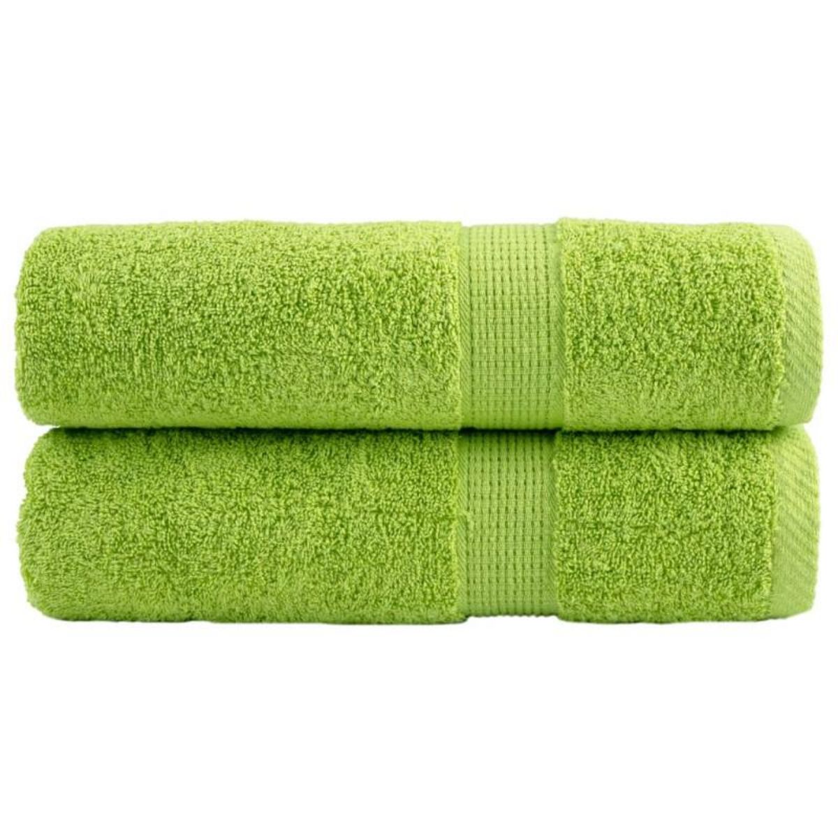 VIDAXL Essuie mains de qualité supérieure SOLUND 2 pcs vert pomme