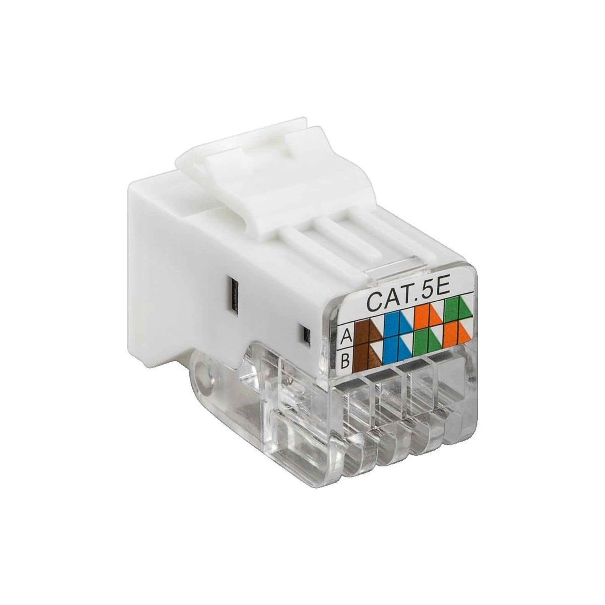 Voir la diapositive 3 : GOOBAY Module Keystone RJ45 CAT 5e Goobay Blanc