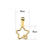 Voir la diapositive 4 : L'ATELIER D'AZUR Collier - Pendentif Or 18 Carats 750/000 Jaune Motif Etoile - Chaine Dorée