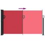 Voir la diapositive 5 : VIDAXL Auvent lateral retractable rouge 120x600 cm