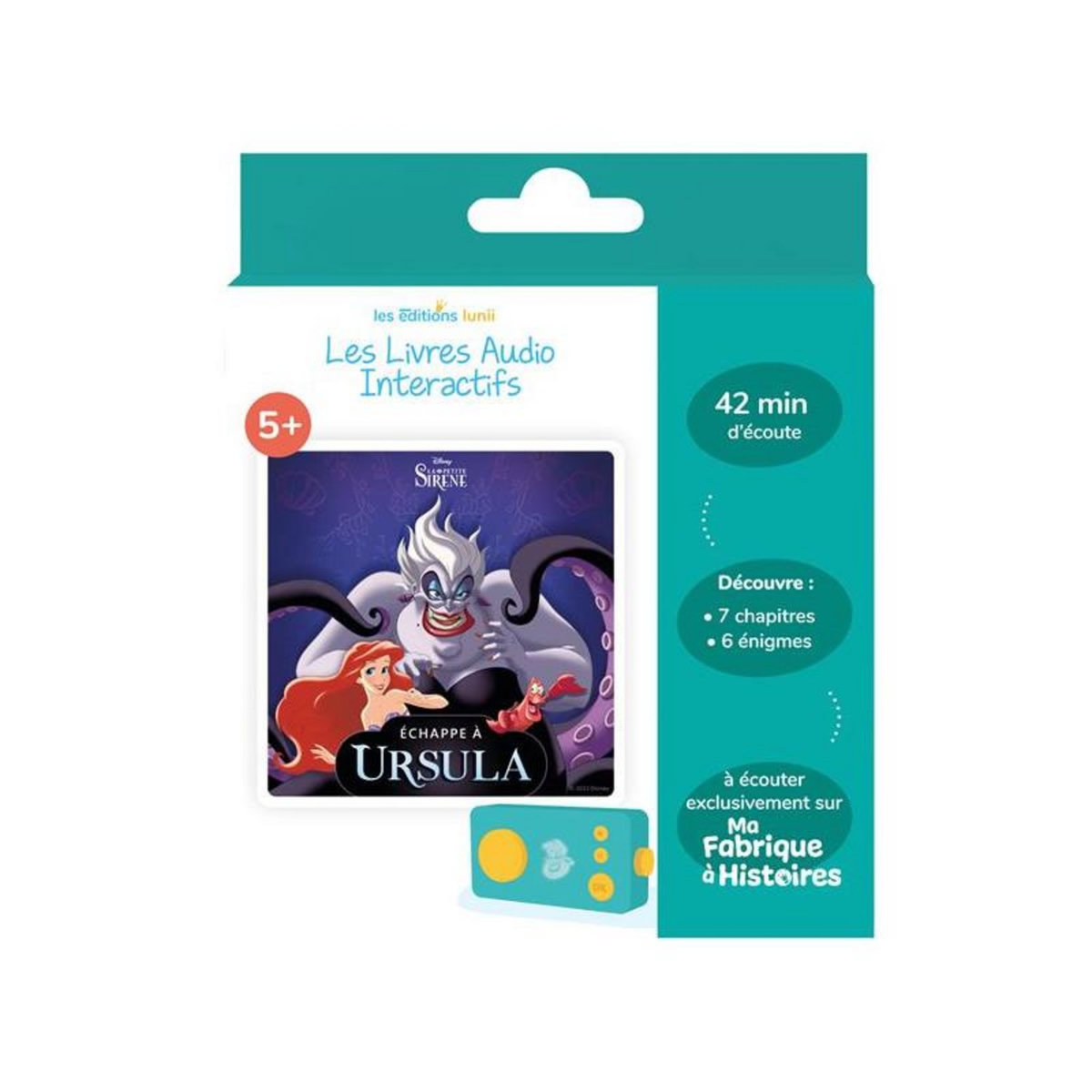 Lunii Accessoire conteuse d histoire Lunii Défi vilain Échappe à Ursula!