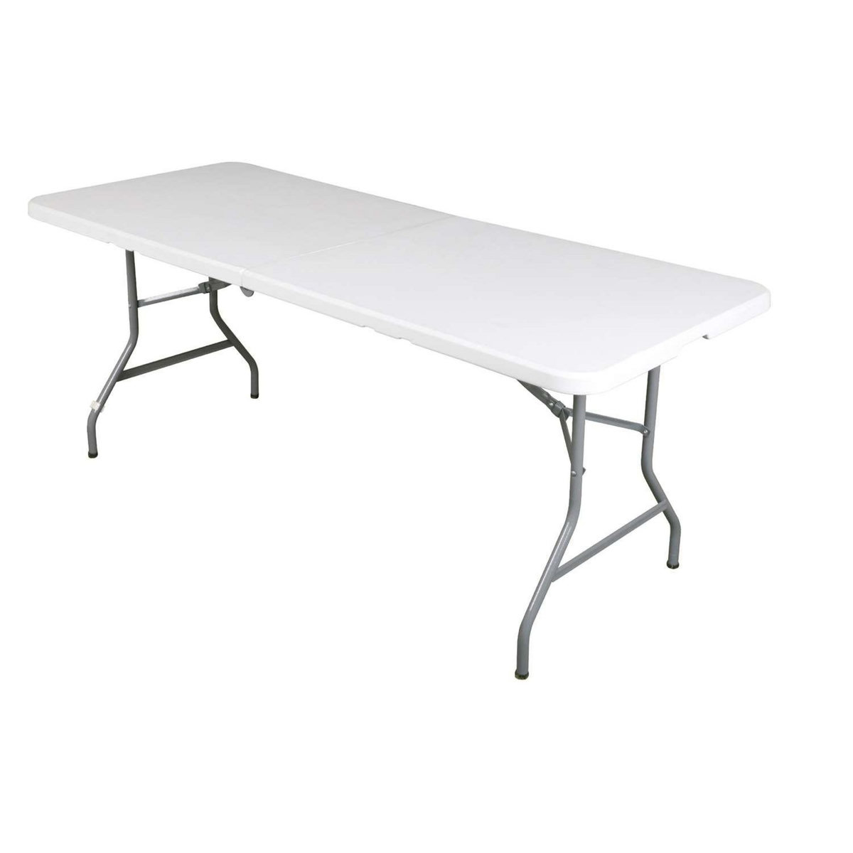 SUNNYDAYS Table de réception pliante pour 8 personnes - Blanc