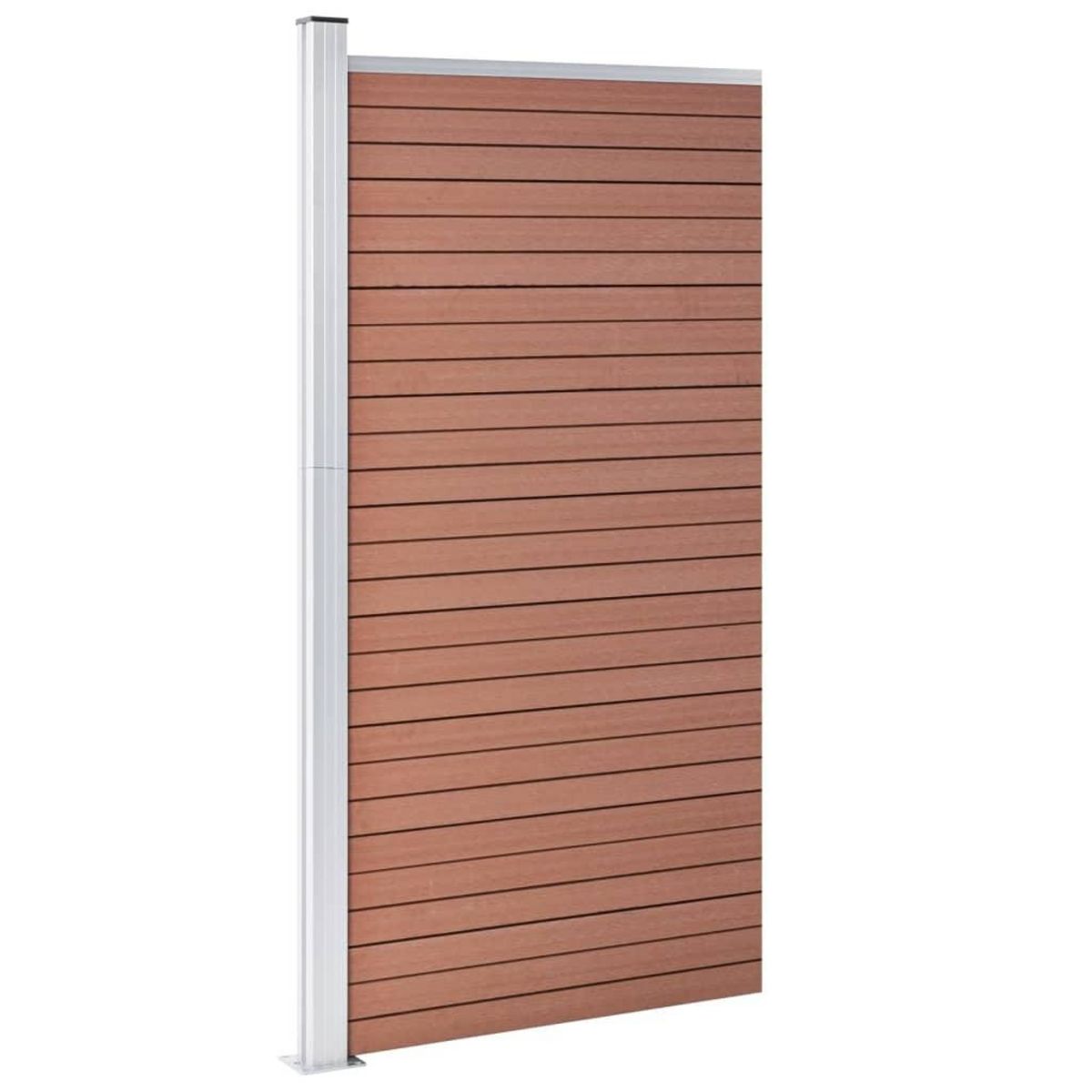 VIDAXL Panneau de cloture WPC 95x186 cm Marron