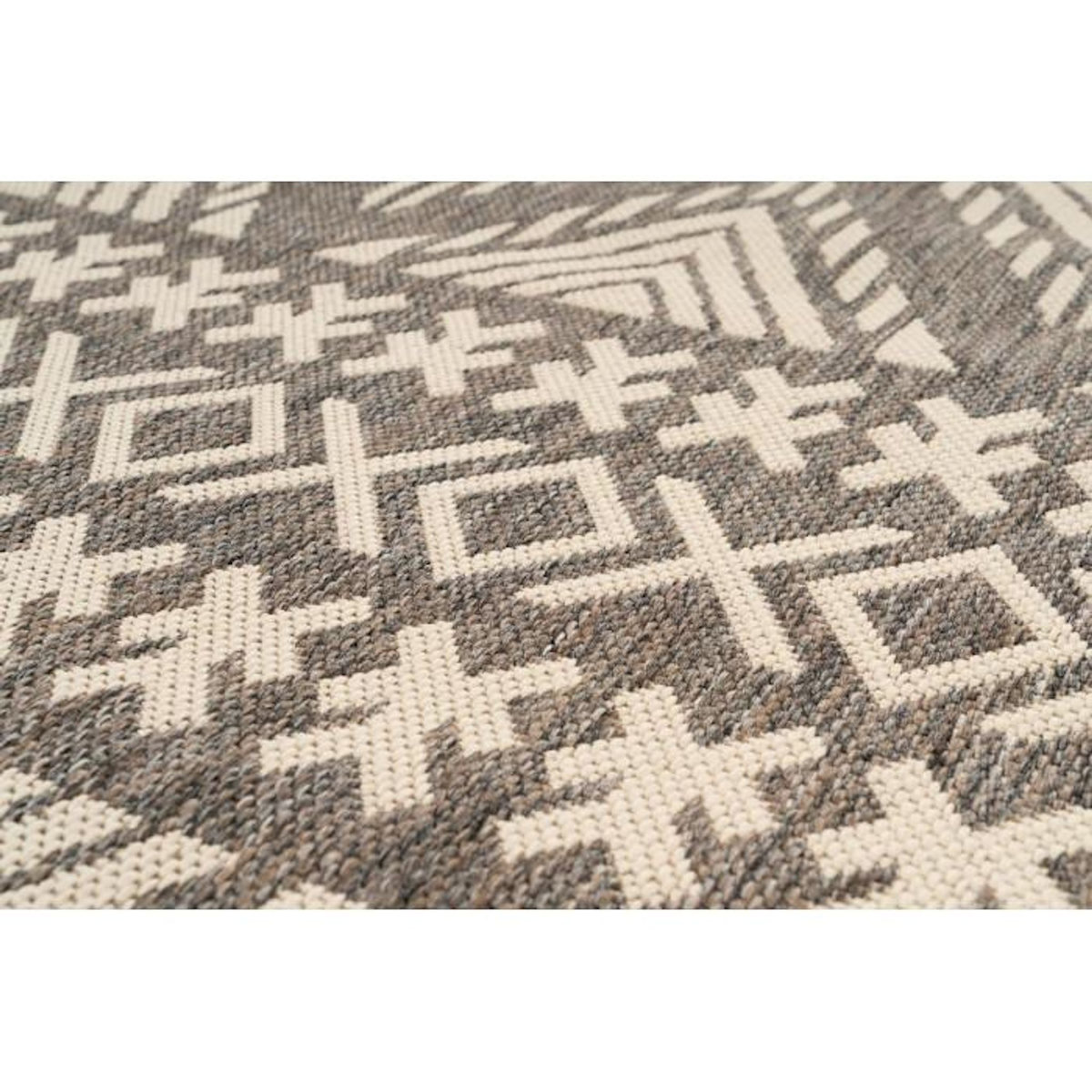 Paris Prix Tapis Ethnique à Poils Plats  Splash  Crème