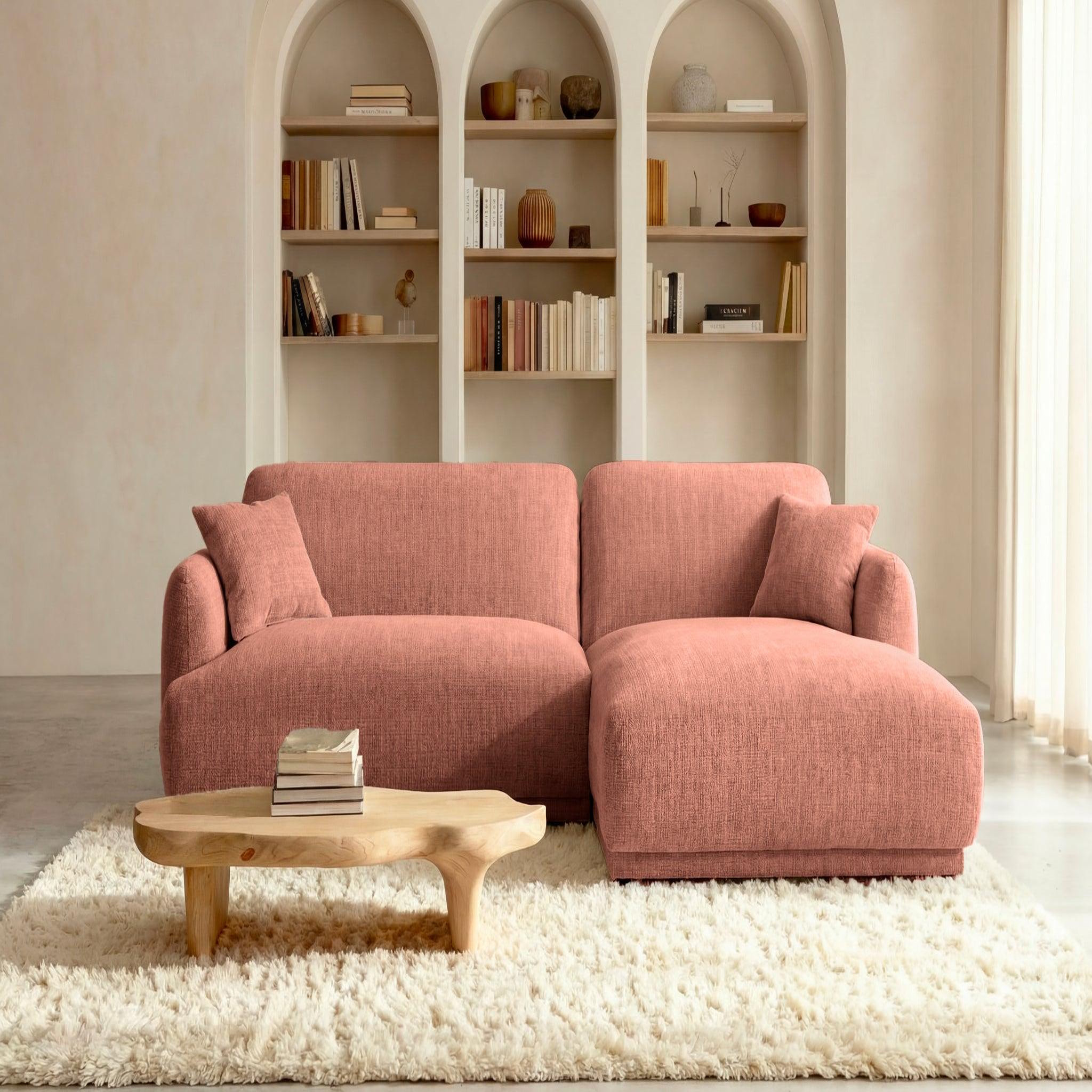 Voir la diapositive 3 : CASANOVA PARIS Rosalie - canapé d'angle tissu chenille