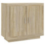 Voir la diapositive 2 : VIDAXL Buffet Chene sonoma 80x40x75 cm Bois d'ingenierie