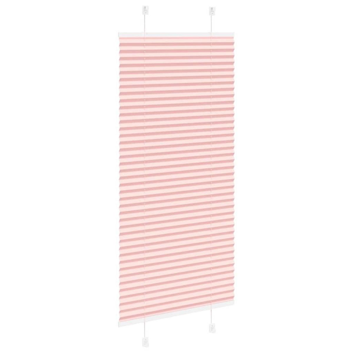 VIDAXL Store plisse rose 55x150 cm largeur du tissu 54,4 cm polyester