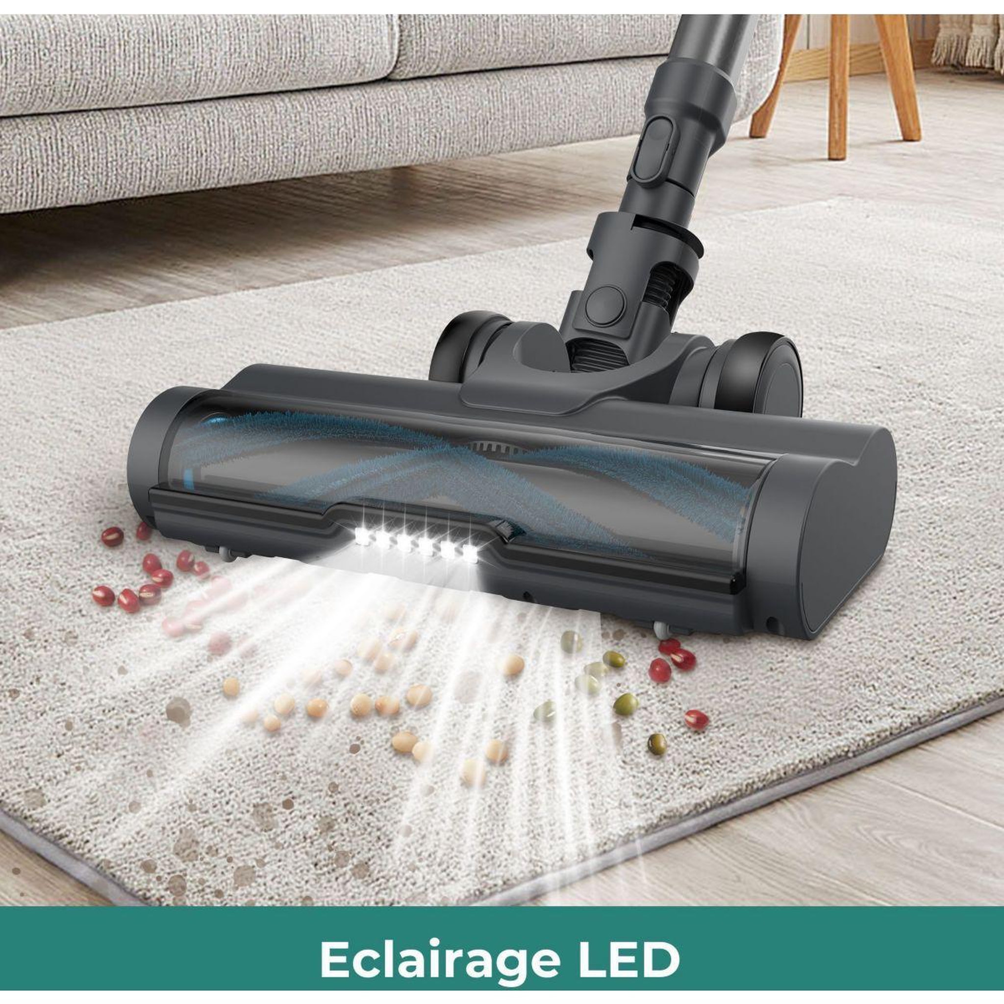 Voir la diapositive 4 : ESSENTIEL B Aspirateur balai evcsk500 easy tech zero dust