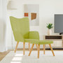 Voir la diapositive 1 : VIDAXL Chaise de relaxation avec tabouret Vert Tissu