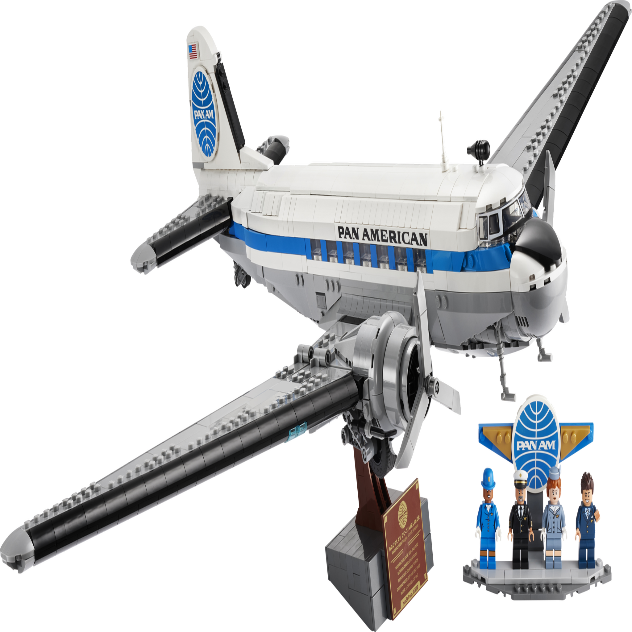 LEGO Lego icons 11378 douglas dc-3 pan am avion de ligne  dès 18 ans