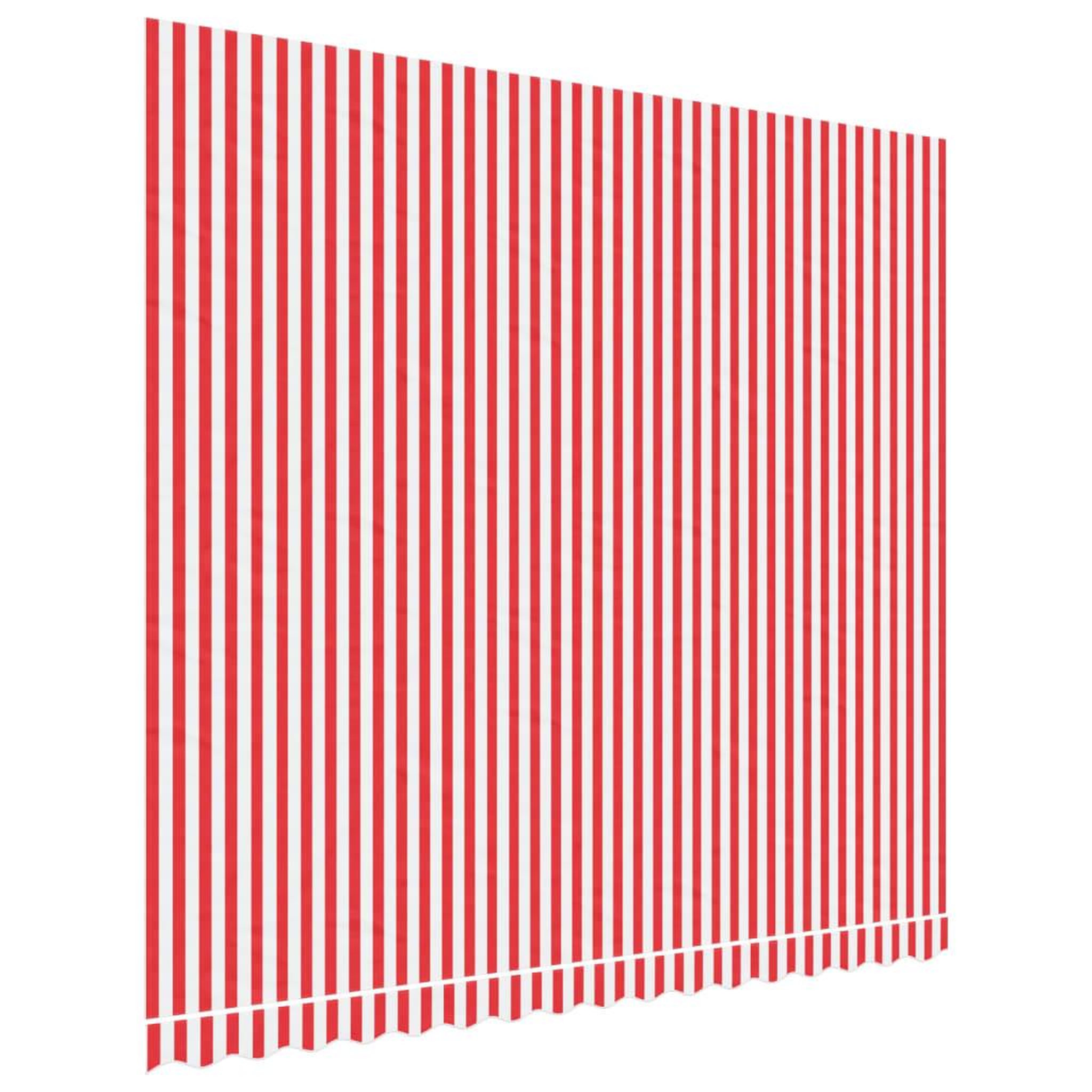Voir la diapositive 2 : VIDAXL Tissu de remplacement pour auvent rayures rouges et blanches