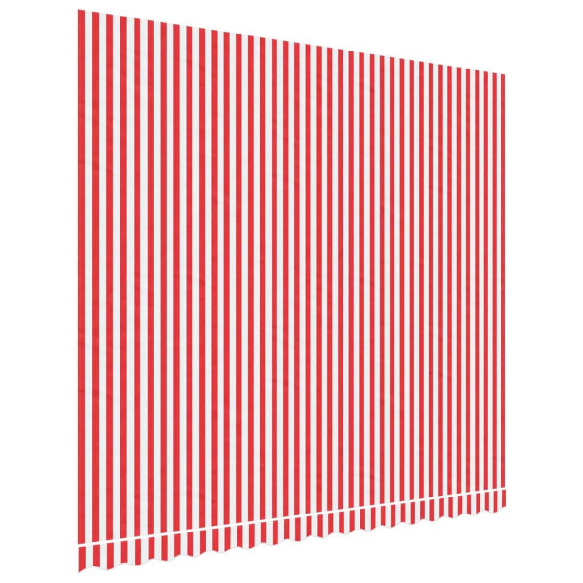 VIDAXL Tissu de remplacement pour auvent rayures rouges et blanches