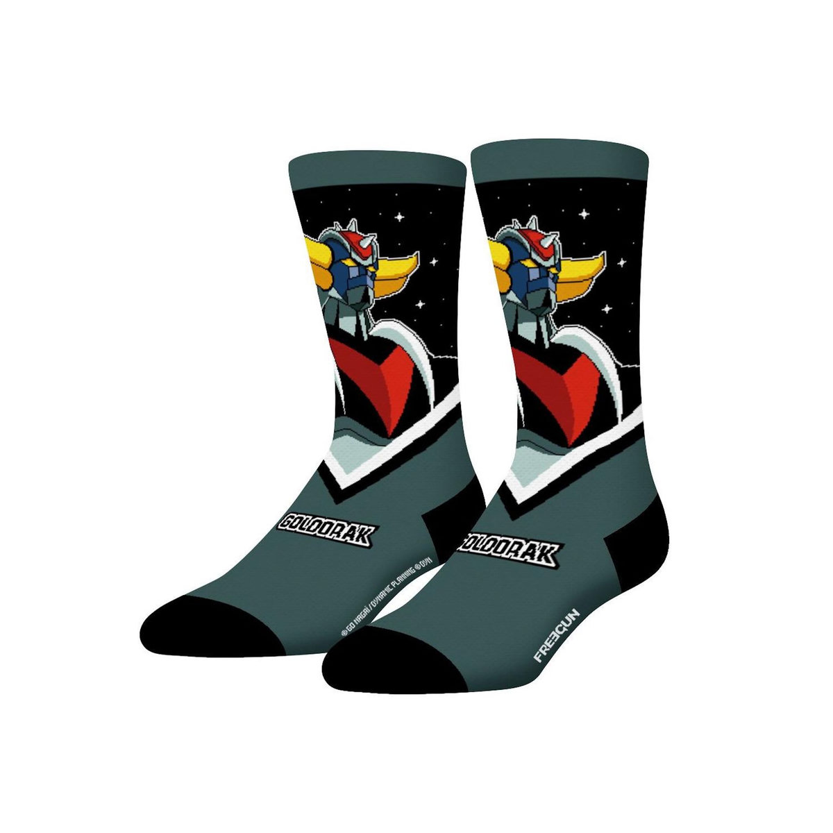 FREEGUN Lot de 4 paires de chaussettes Goldorak