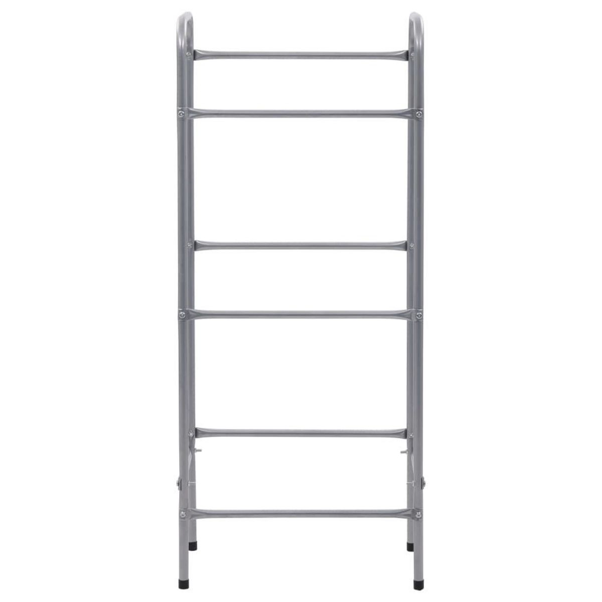 VIDAXL Etagere de rangement pour 3 caisses Argente 50x33x116 cm Acier