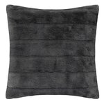 ATMOSPHERA Coussin Imitation Fourrure  Manoir  45x45cm Gris Foncé