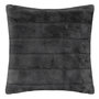 Voir la diapositive 1 : ATMOSPHERA Coussin Imitation Fourrure  Manoir  45x45cm Gris Foncé