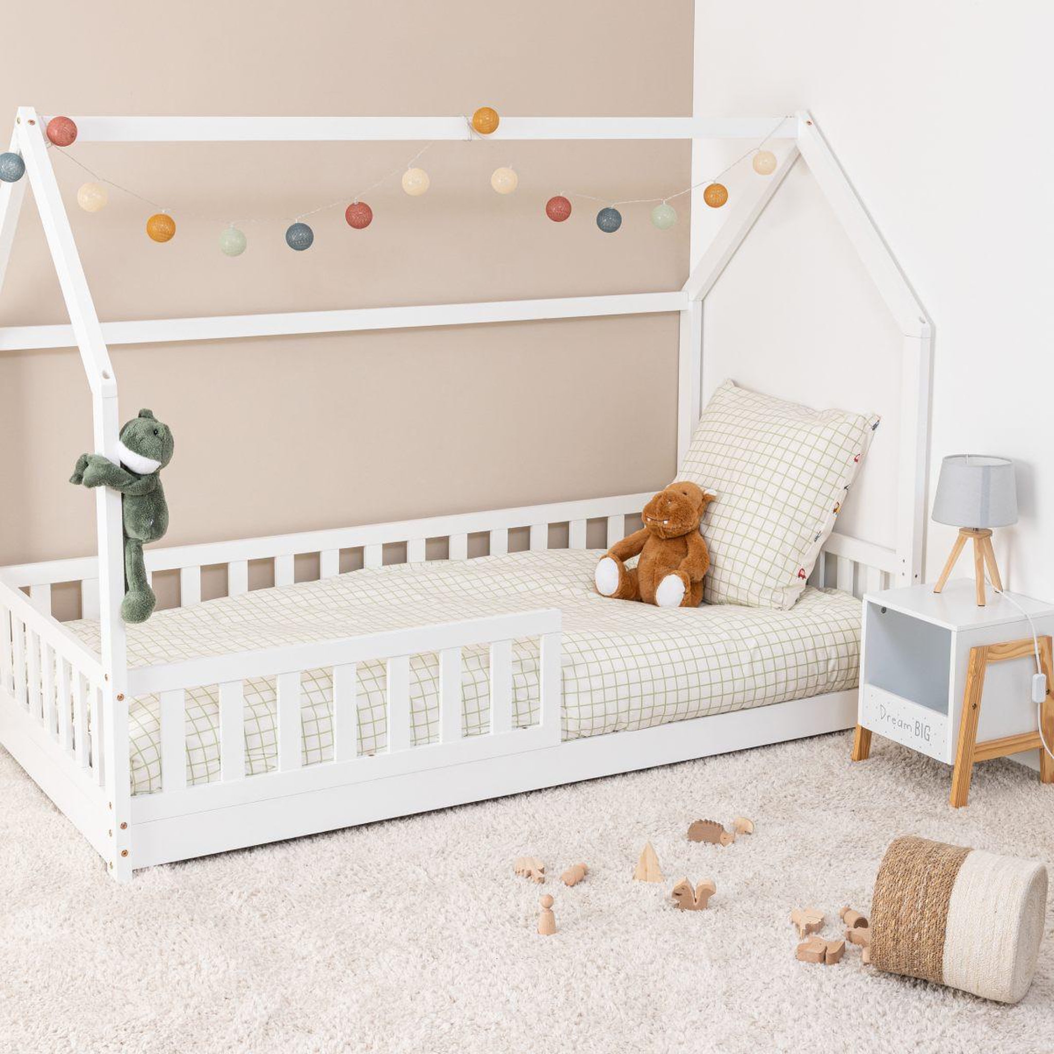 Voir la diapositive 4 : Atmosphera Kids Lit cabane design  bosco  90x90cm blanc