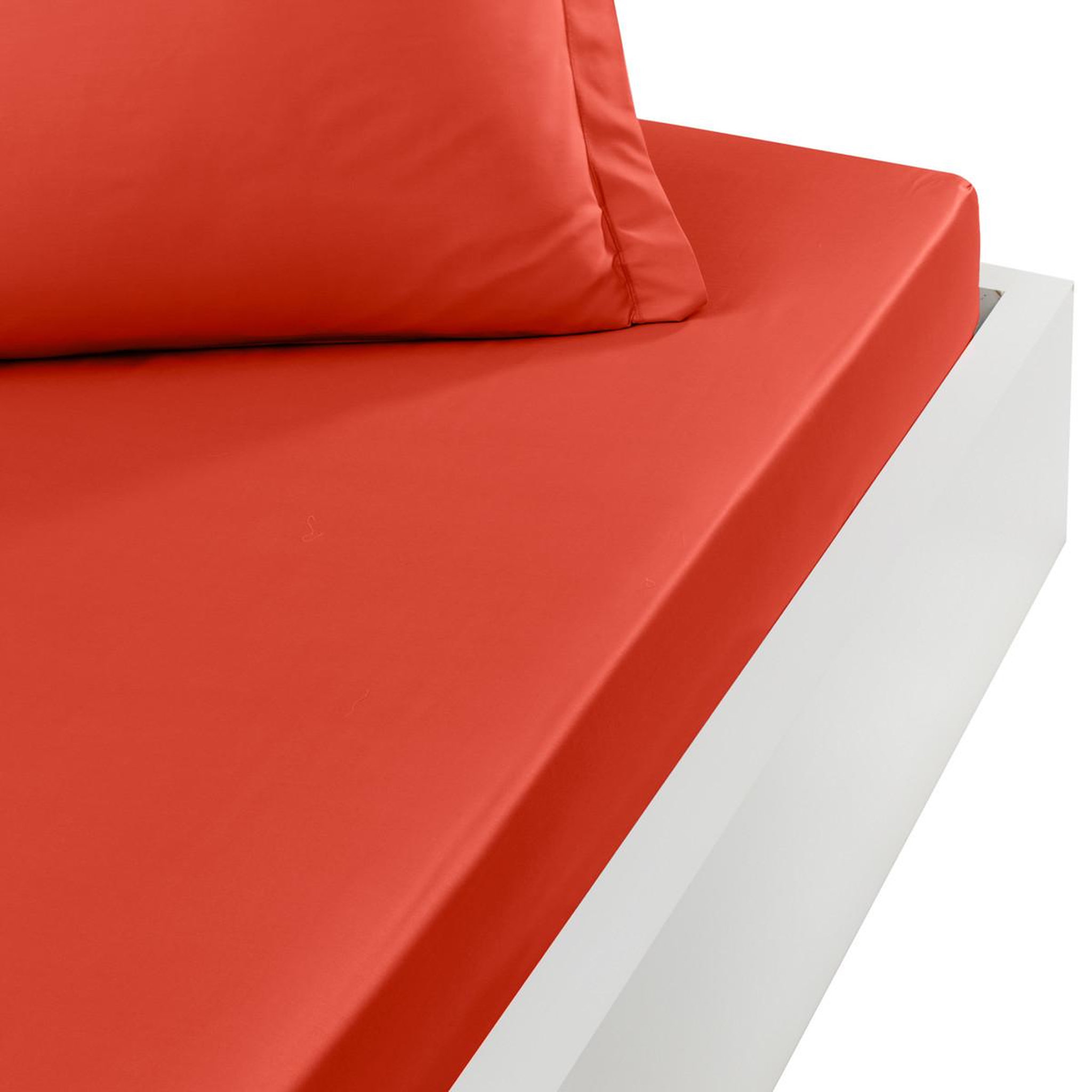 Voir la diapositive 1 : Sensei Maison Drap housse en percale lavée bonnet 30 cm HOME WASHED