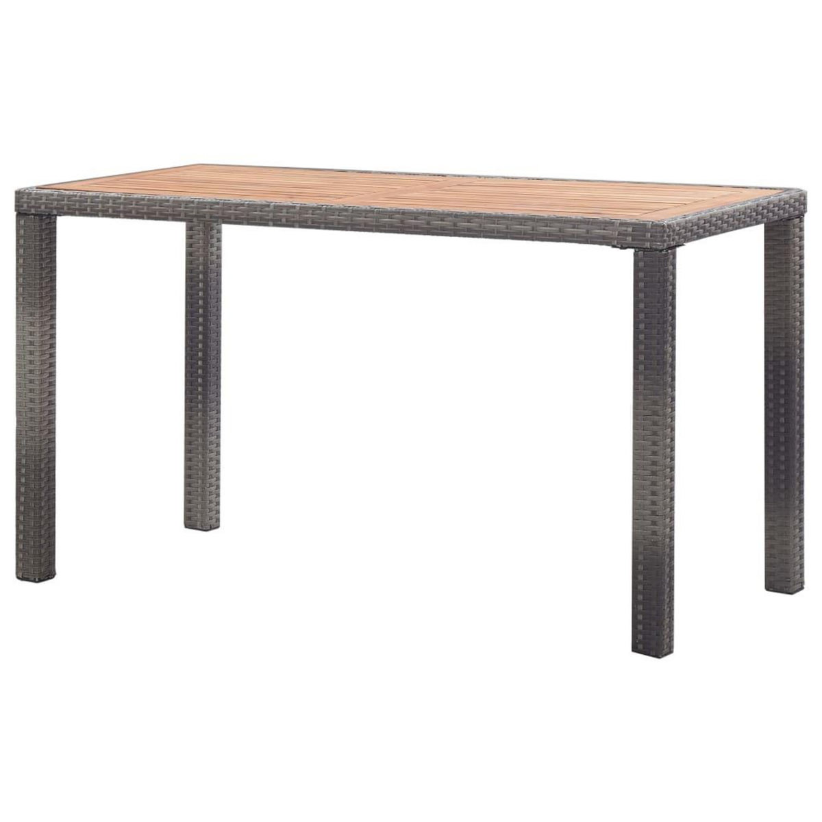 VIDAXL Table de jardin Anthracite et marron 123x60x74 cm Bois d'acacia