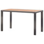 Voir la diapositive 4 : VIDAXL Table de jardin Anthracite et marron 123x60x74 cm Bois d'acacia