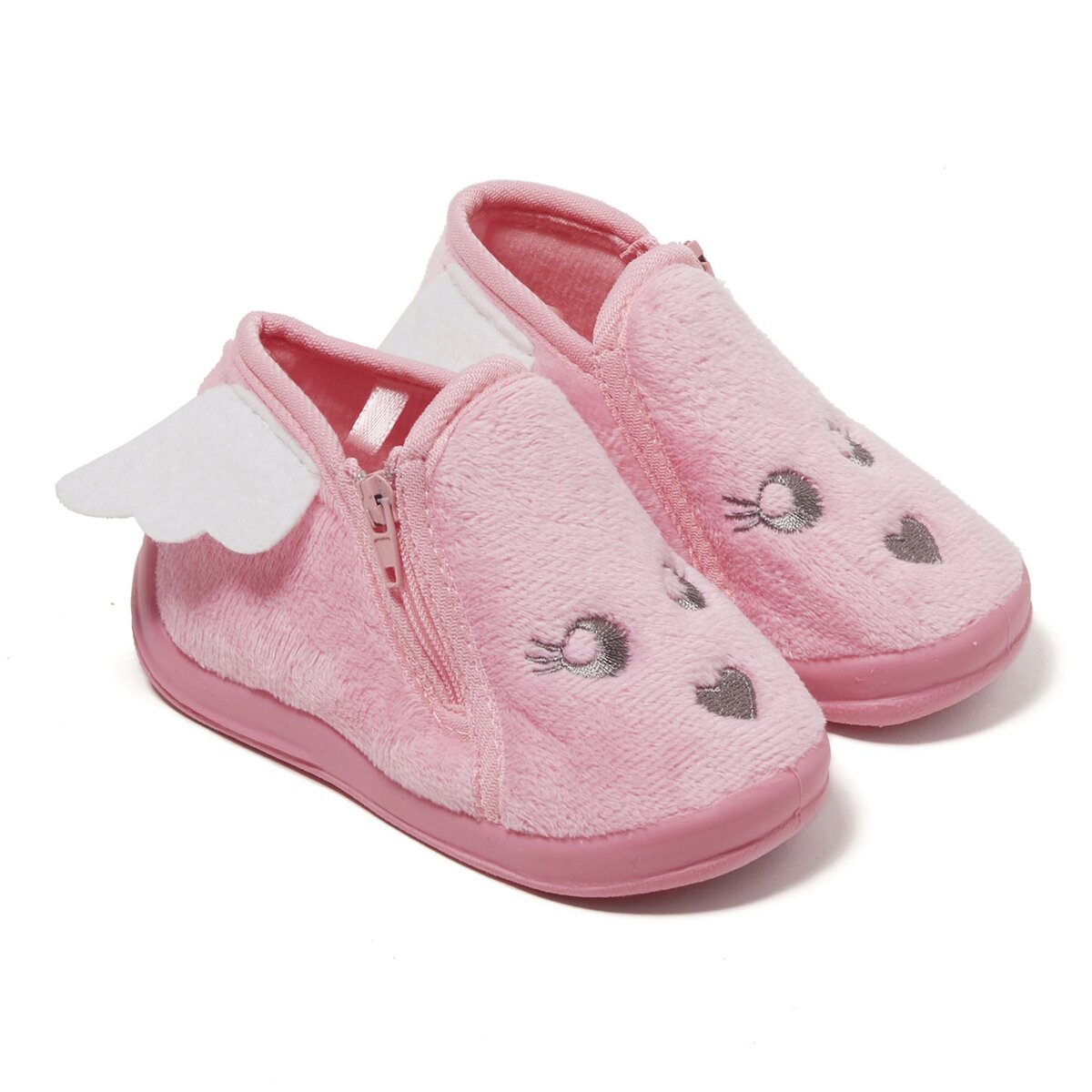IN EXTENSO Chaussons velours animaux bébé fille