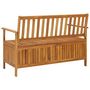 Voir la diapositive 4 : VIDAXL Banc de rangement de jardin 120 cm bois d'acacia solide